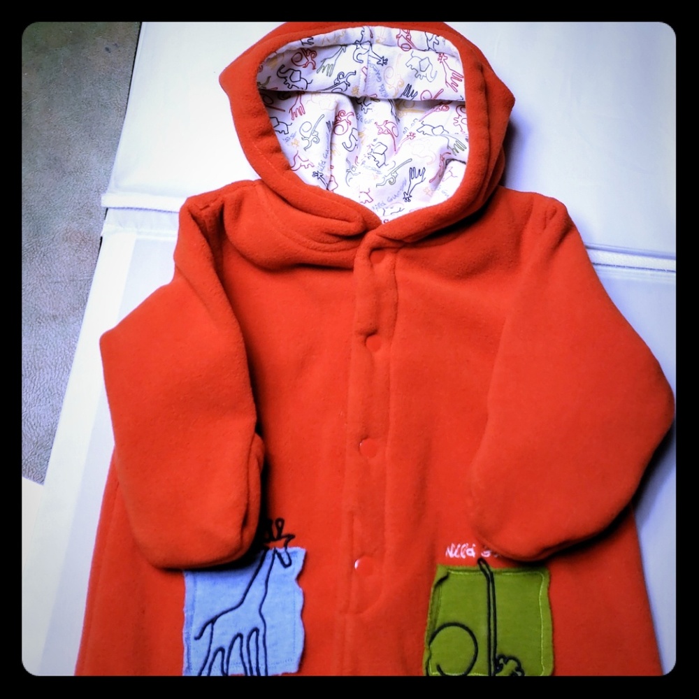 Guess Baby Sleep Sack 0-3 months Orange applique